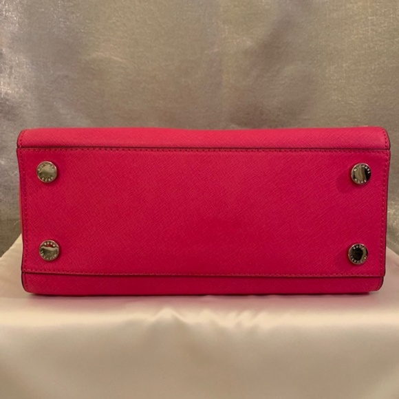 Michael Kors Selma Stud Medium Satchel RASPBERRY - Picture 6 of 6